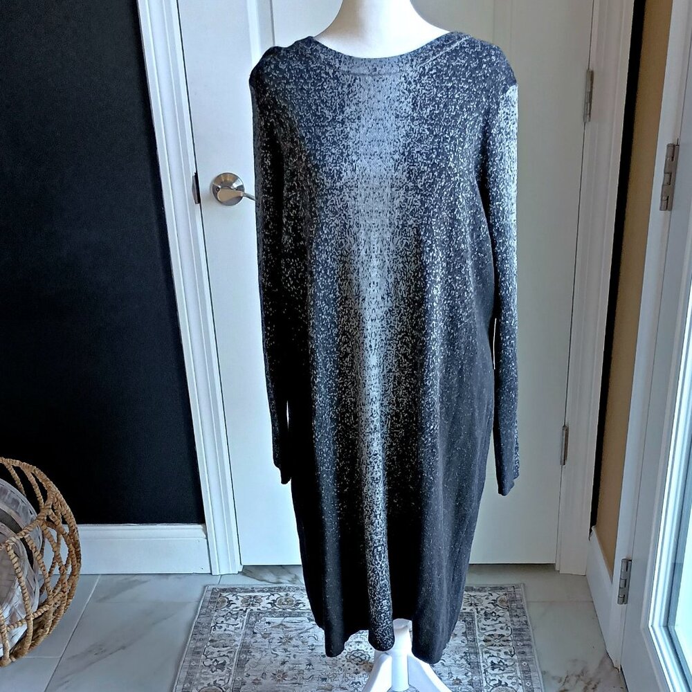 NEW! CYNTHIA ROWLEY Two TONED SWEATER DRESS SZ XL